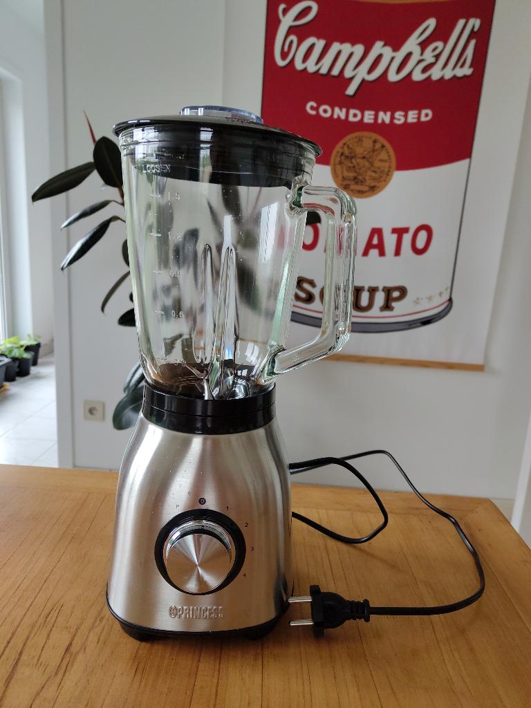 Blender RVS Princess 1000W, Electroménager, Mélangeurs, Enlèvement, Comme neuf, Mélangeur
