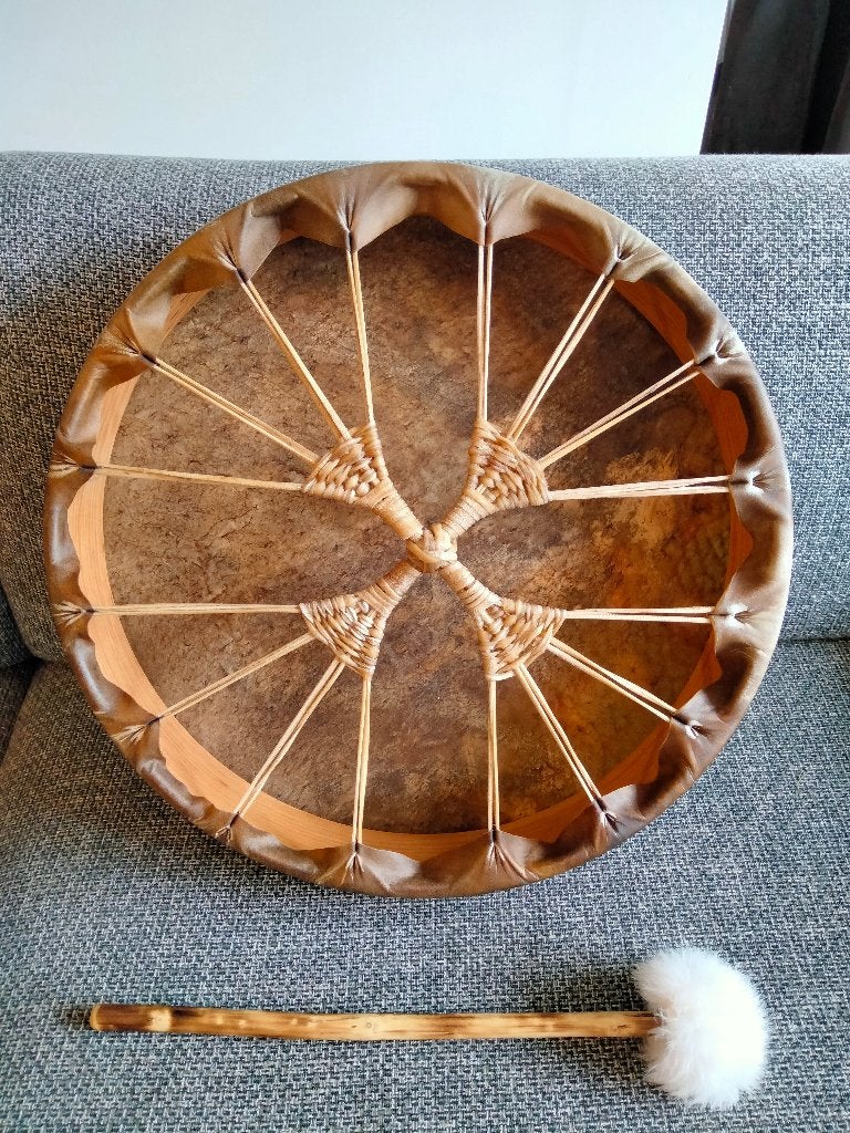 Tambour chamanique cheval 45cm, Enlèvement, Neuf, Tambour