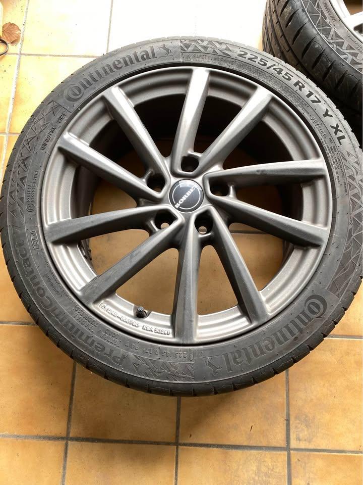 Set été Continental ContiPremium 17 pouces, Auto-onderdelen, Banden en Velgen, Ophalen, Gebruikt, 17 inch, Band(en)
