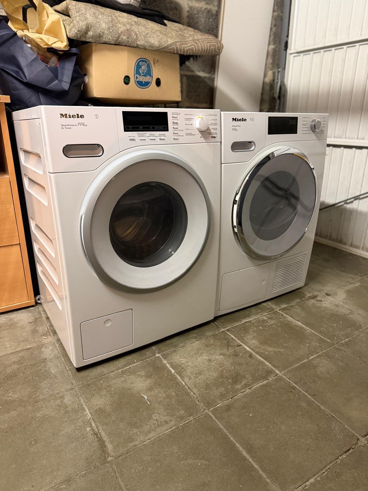 Miele wasmachine + Miele droogkast 700€, Elektronische apparatuur, Ophalen of Verzenden, Zo goed als nieuw