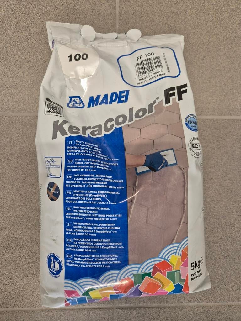 Voegsel wit 100 Keracolor FF Mapei, Ophalen