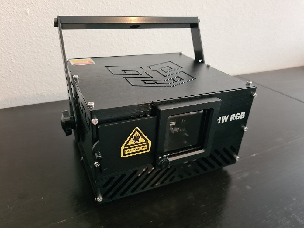 1 watt RGB full diode 25K ILDA color laser projector 1000mW, Ophalen of Verzenden, Nieuw, Laser, Geluidgestuurd