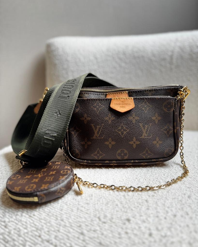 Louis Vuitton Multi Pochette Accessoires tas, Ophalen, Gebruikt, Bruin, Schoudertasje