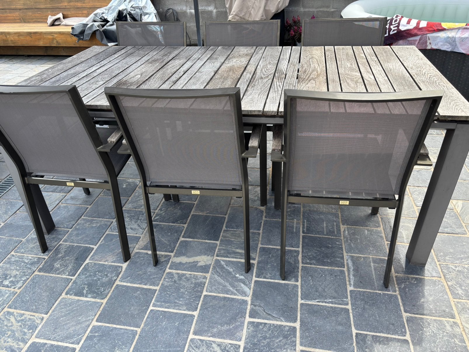 Tuinset luxor Garden, Tuin en Terras, Ophalen, Gebruikt, Eettafel, 6 zitplaatsen