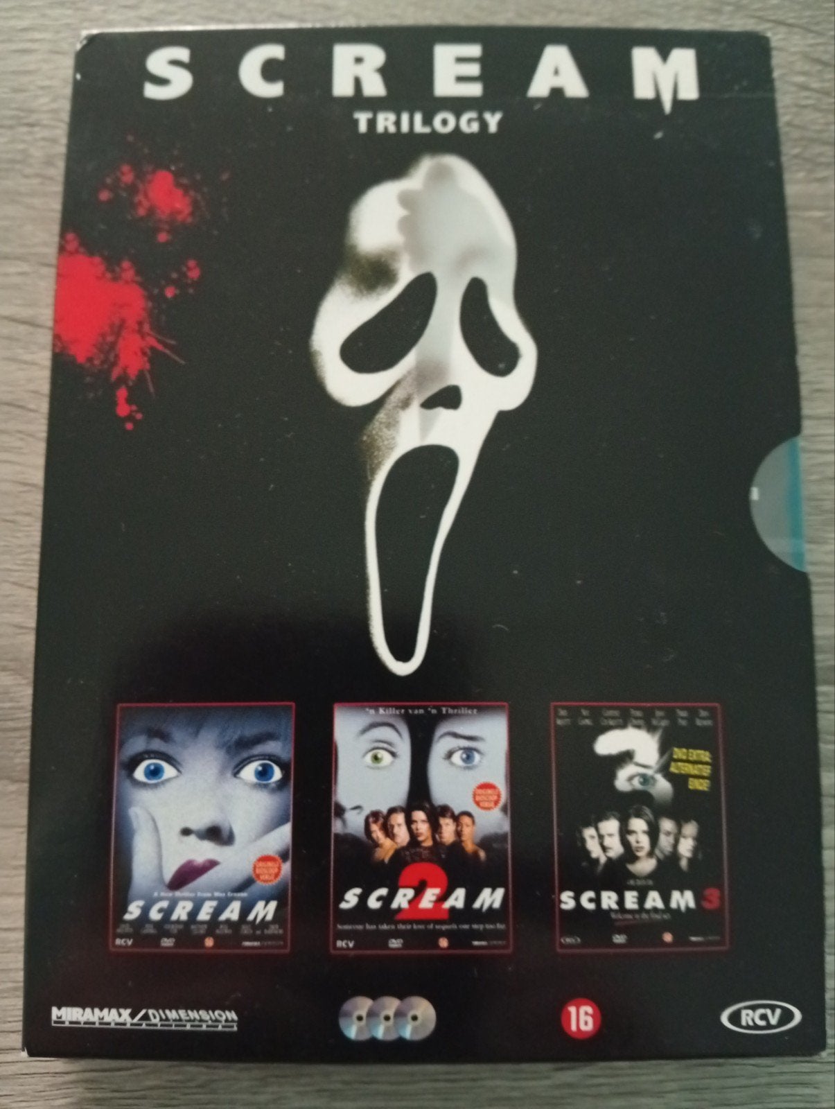 scream Trilogy thriller dvd box Drew barrymore, Horror, Engels, Vanaf 16 jaar, Nederlands