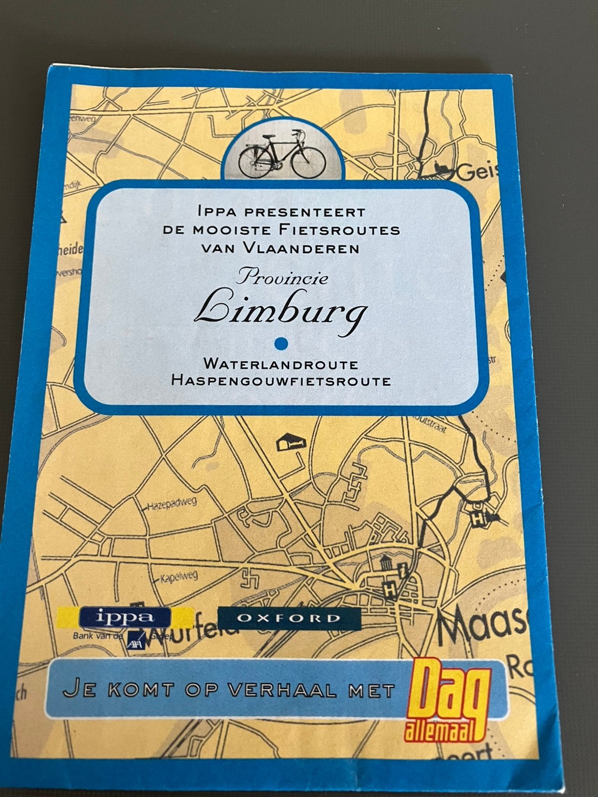 Kaart Fietsroutes LIMBURG., Fietsen en Brommers, Ophalen of Verzenden, Zo goed als nieuw