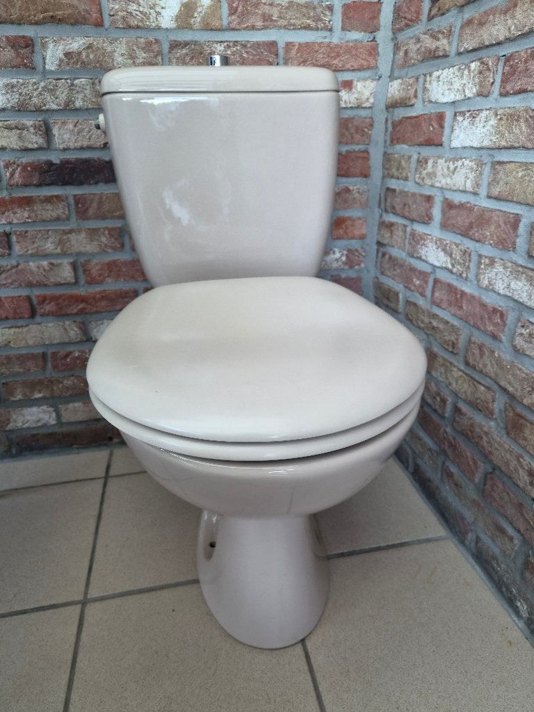 Bruine wc, Ophalen, Gebruikt, Steen, Toilet