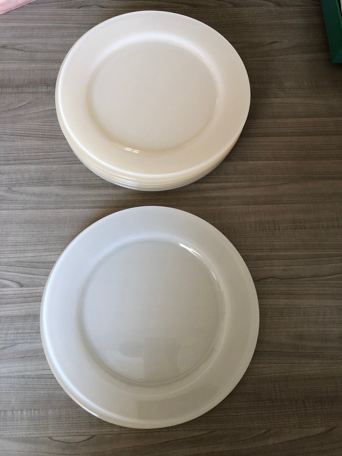 6 onderborden in ecru, Ophalen, Glas