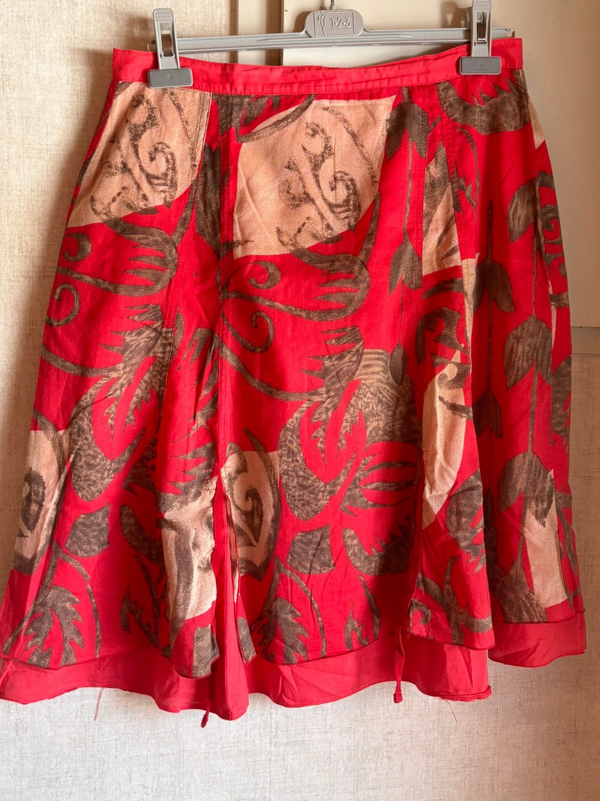 Jupe à pans féminine et pleine de charme - T 42, Kleding | Dames, Rokken, Maat 42/44 (L), Ophalen of Verzenden, FREC, Rood