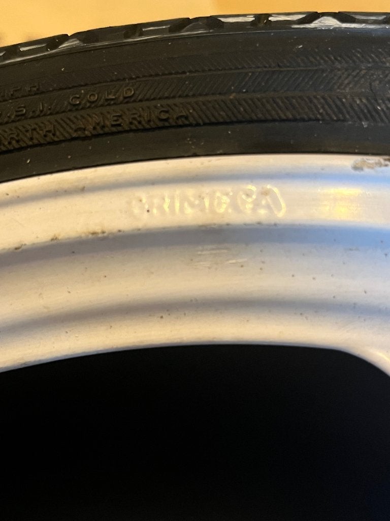 Velg + band grimeca 16inch Peugeot 103 vogue, Fietsen en Brommers, Ophalen, Gebruikt, Overige typen, Peugeot