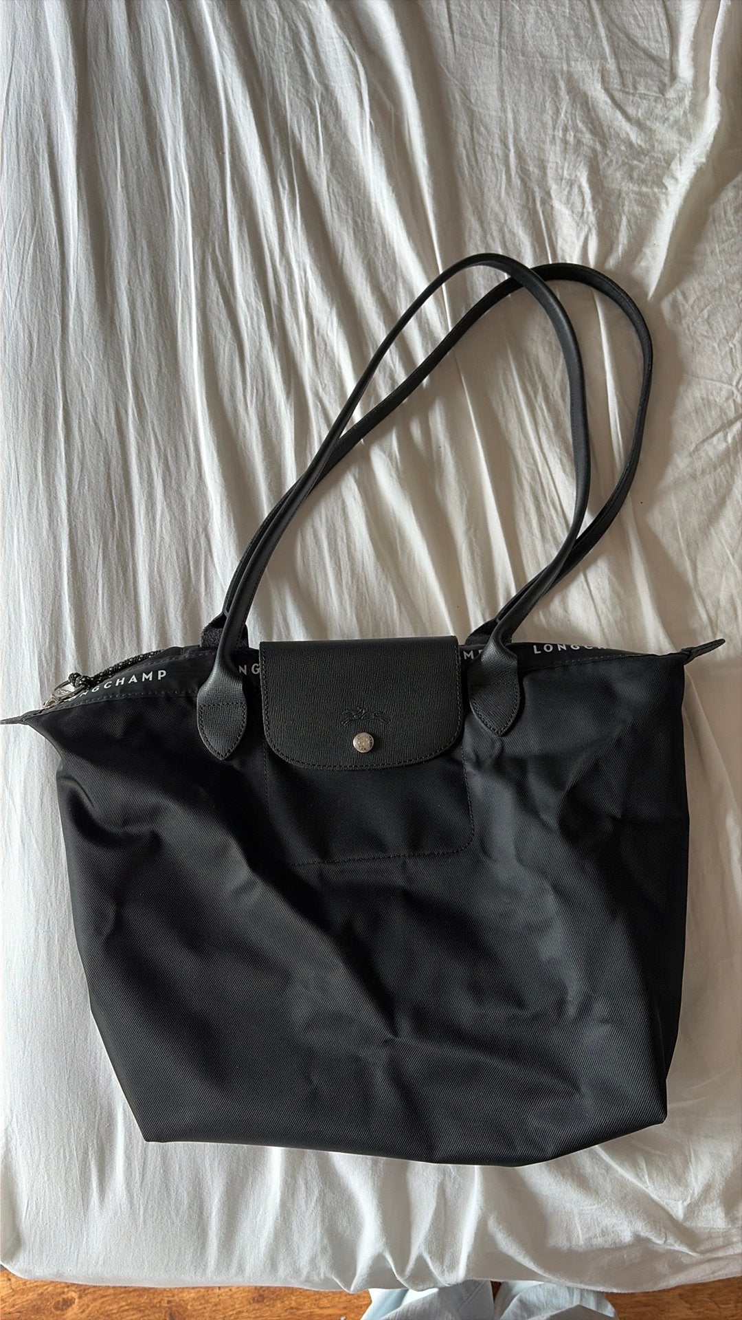 Longchamp-tas, Handtassen en Accessoires, Ophalen of Verzenden, Zo goed als nieuw, Zwart, Overige typen