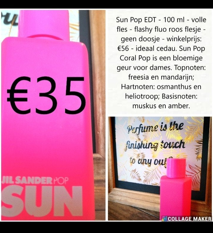 Jil Sander Pink pop EDT 100ml, Ophalen of Verzenden, Zo goed als nieuw