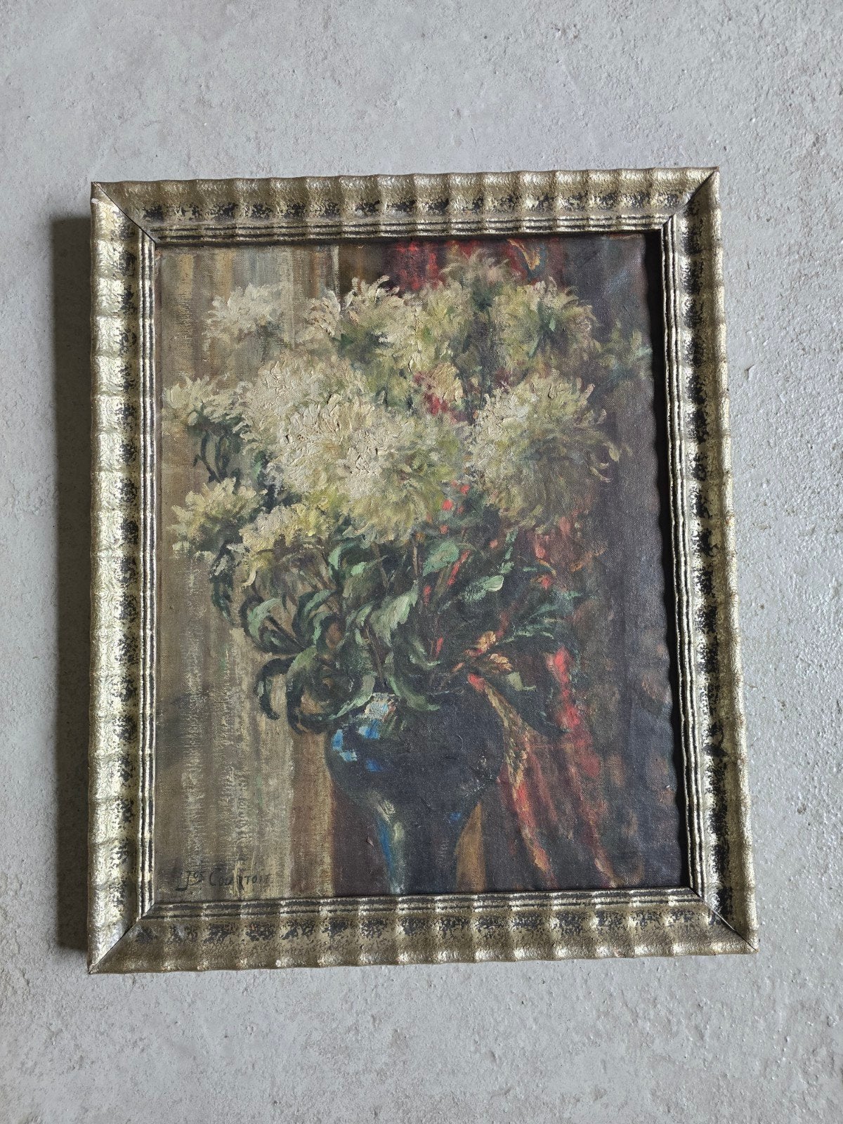 peinture art déco jos courtois (arto), Antiquités & Art, Peinture à l'huile, Signé, Enlèvement, Toile