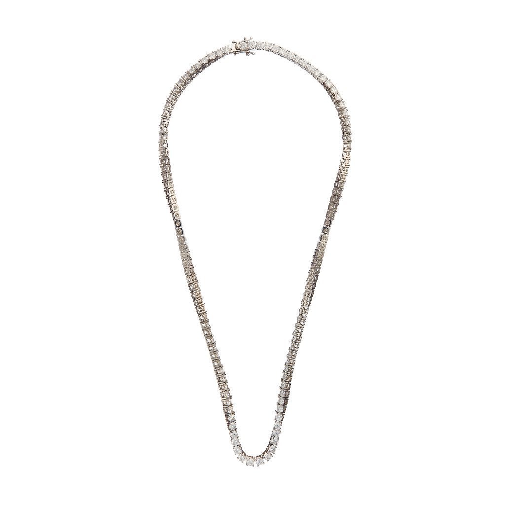 Chaine "Tennis" Argent 925 avec Moissanites, Neuf, Avec pierre précieuse, Argent, Argent