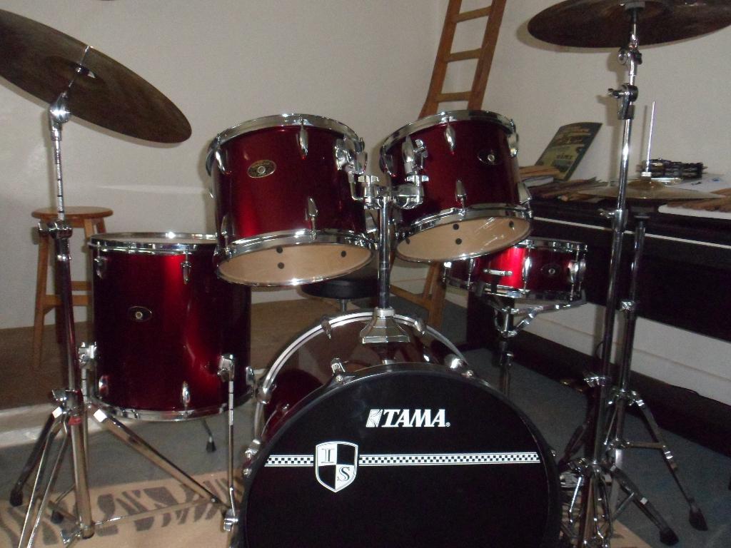 TAMA imperialstar 5 pièces, symbole, d'occasion, Musique & Instruments, Enlèvement, Comme neuf, Tama