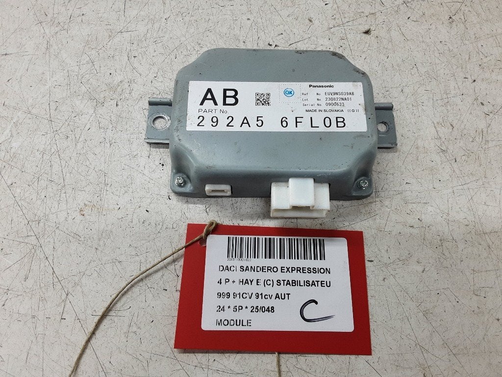 UNITE ELECTRONIQUE Dacia Sandero III (292A5-6FL0B), Dacia, Mevr. I. Hauben, Utilisé, Rue de l'Espoir 34 34
4030  GRIVEGNÉE, BE