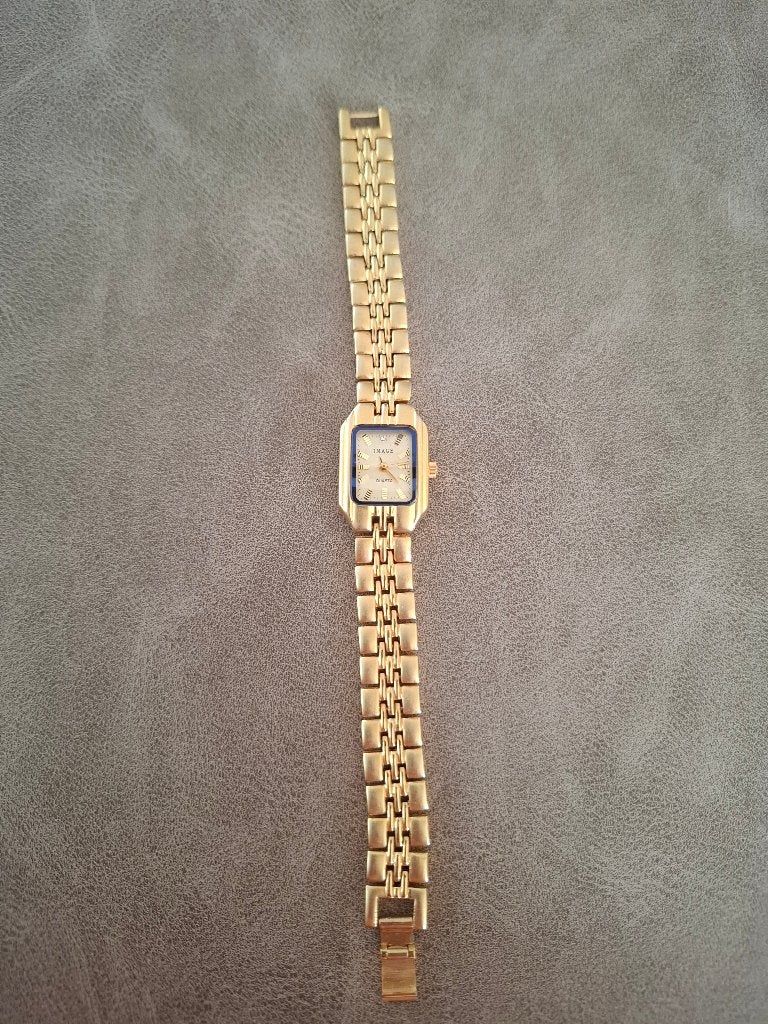 NIEUW - verguld uurwerk Image quartz, Ophalen, Nieuw, Polshorloge