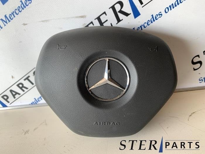 Airbag gauche (volant) d'un Mercedes E-Klasse, 3 mois de garantie, Utilisé, -, -