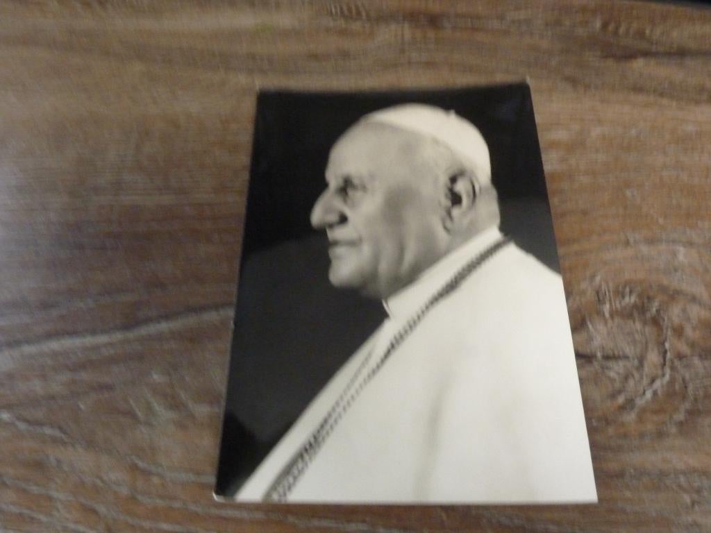 oude postkaart Paus Johannes 23, Ophalen of Verzenden, Sterren en Beroemdheden