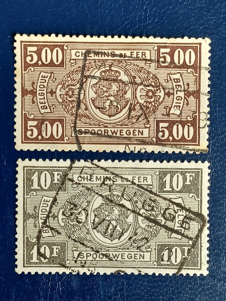 Timbres de Belgique - Timbres de chemin de fer, Enlèvement ou Envoi, Affranchi