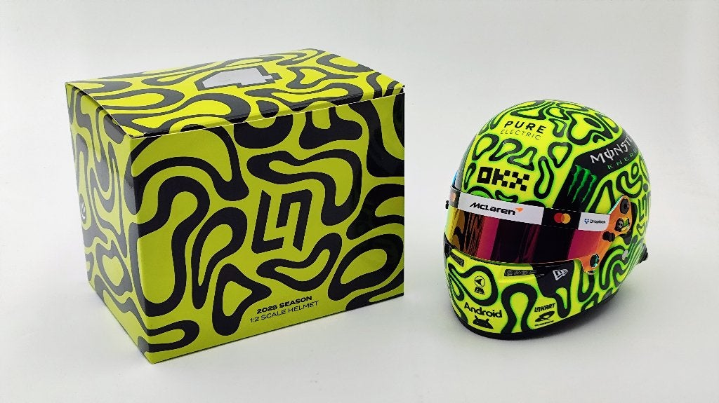 Bell HP77 Lando Norris Wereldkampioen 2025 Mclaren helm 1/2, Verzamelen, Ophalen of Verzenden, Nieuw, Formule 1