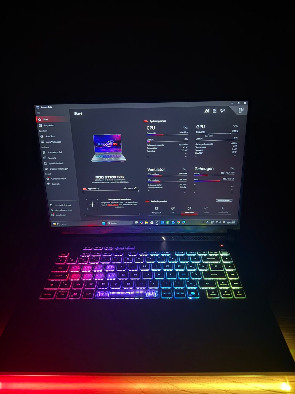 ASUS ROG G16 | RTX 5060 | Ryzen 9 | 1 TB | Nieuw, Ophalen, Met videokaart, Zo goed als nieuw, Gaming