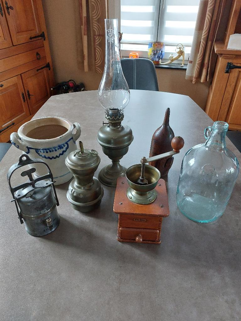 Lampes à carbure, à pétrole -lot de 6 pièces, Antiquités & Art, Enlèvement