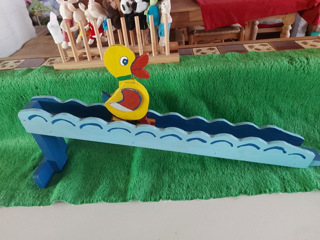Houten speelgoed De lopende eend, Enlèvement