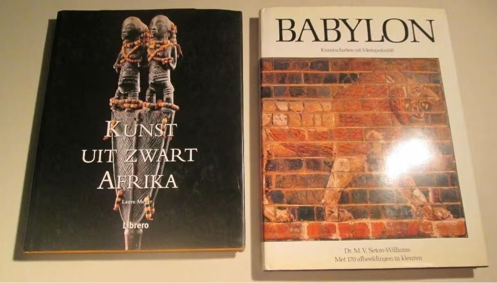 2 Prachtige kunstboeken - Zwart-Afrika / Babylon, Boeken, Ophalen of Verzenden, Zo goed als nieuw, Schilder- en Tekenkunst