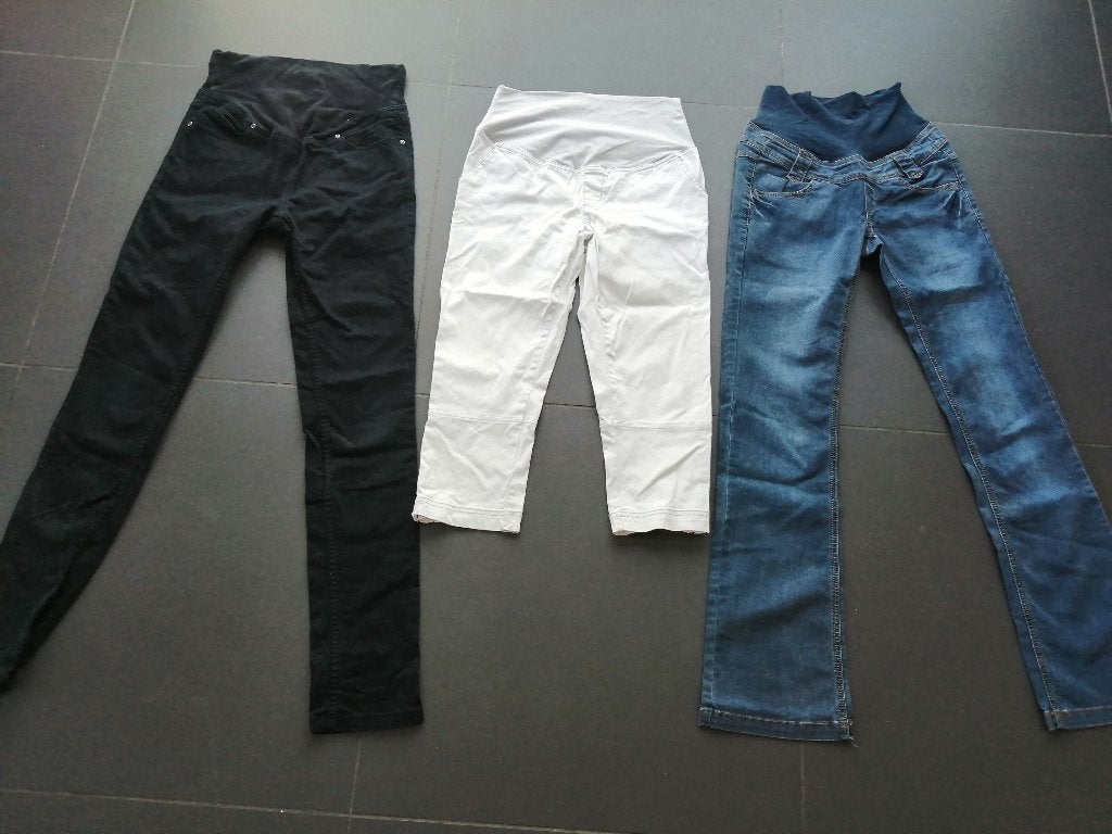 zwangerschapsbroeken maat S en M, Kleding | Dames, Zwangerschapskleding, Ophalen of Verzenden, Zo goed als nieuw, Maat 36 (S)