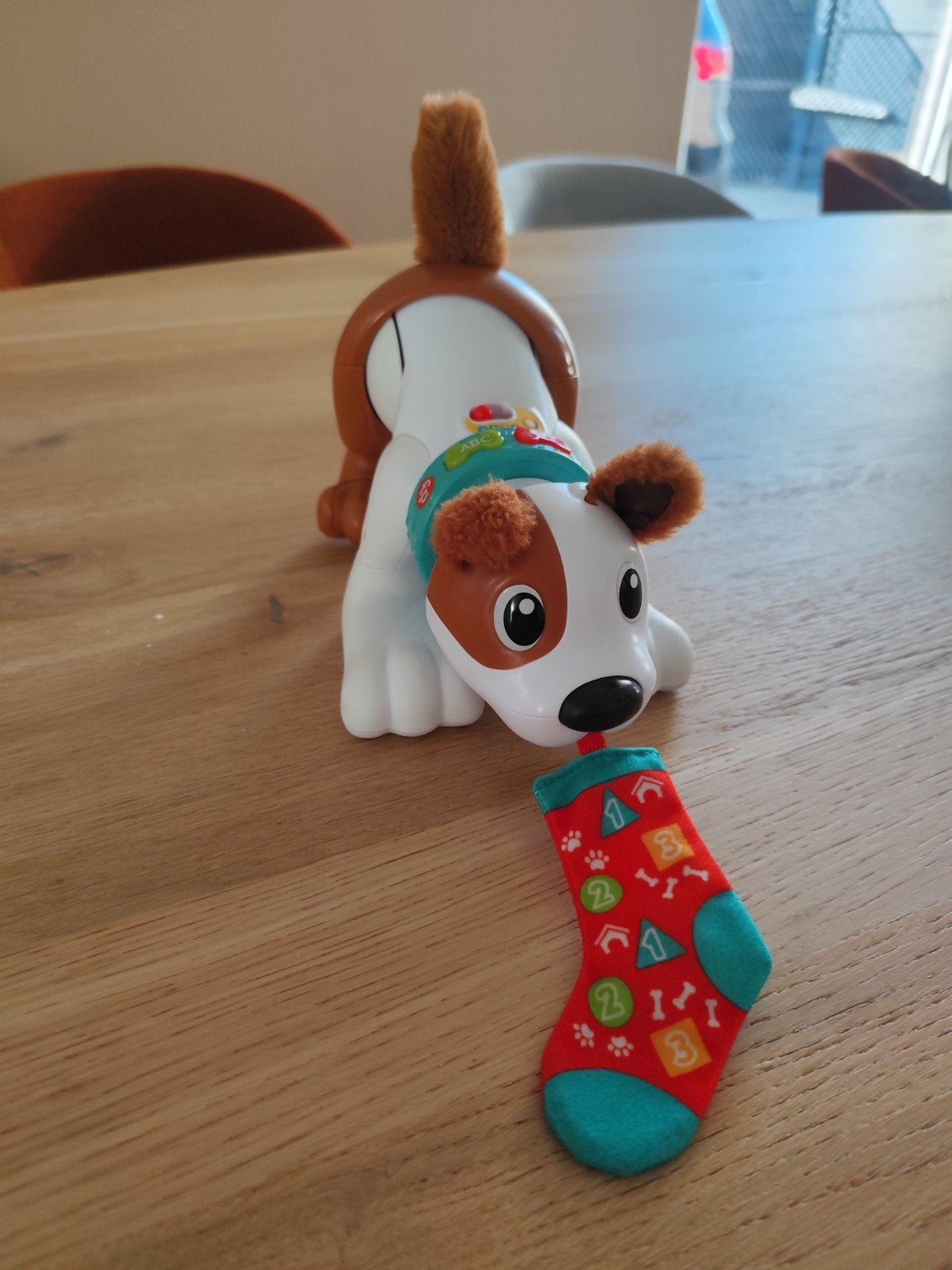 Fisher Price - 123 kruip met mij puppy, Ophalen
