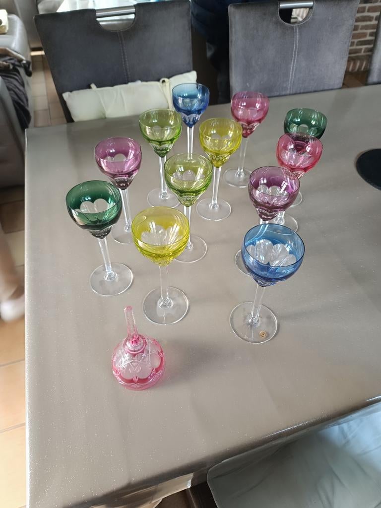 Val saint Lambert  service à verres cristal, Ophalen