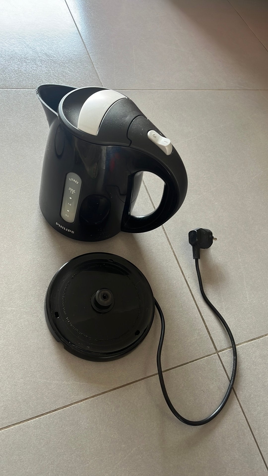 Philips waterkoker - zwart, Elektronische apparatuur, Ophalen, Gebruikt