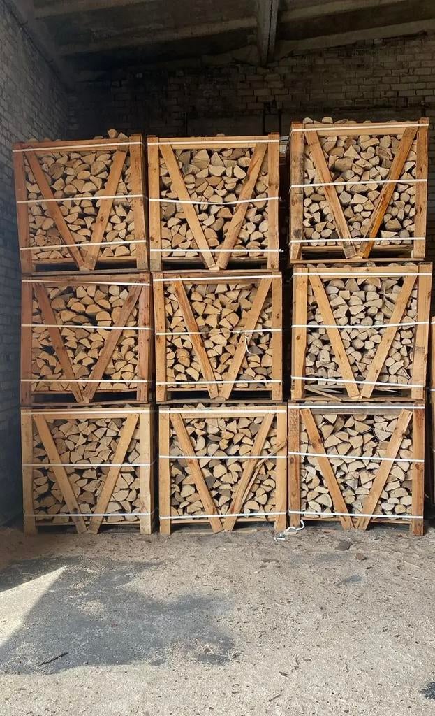 Super actie! Gedroogd haardhout essen eiken beuken, Bricolage & Construction, Bois & Planches, Enlèvement ou Envoi, Hêtre