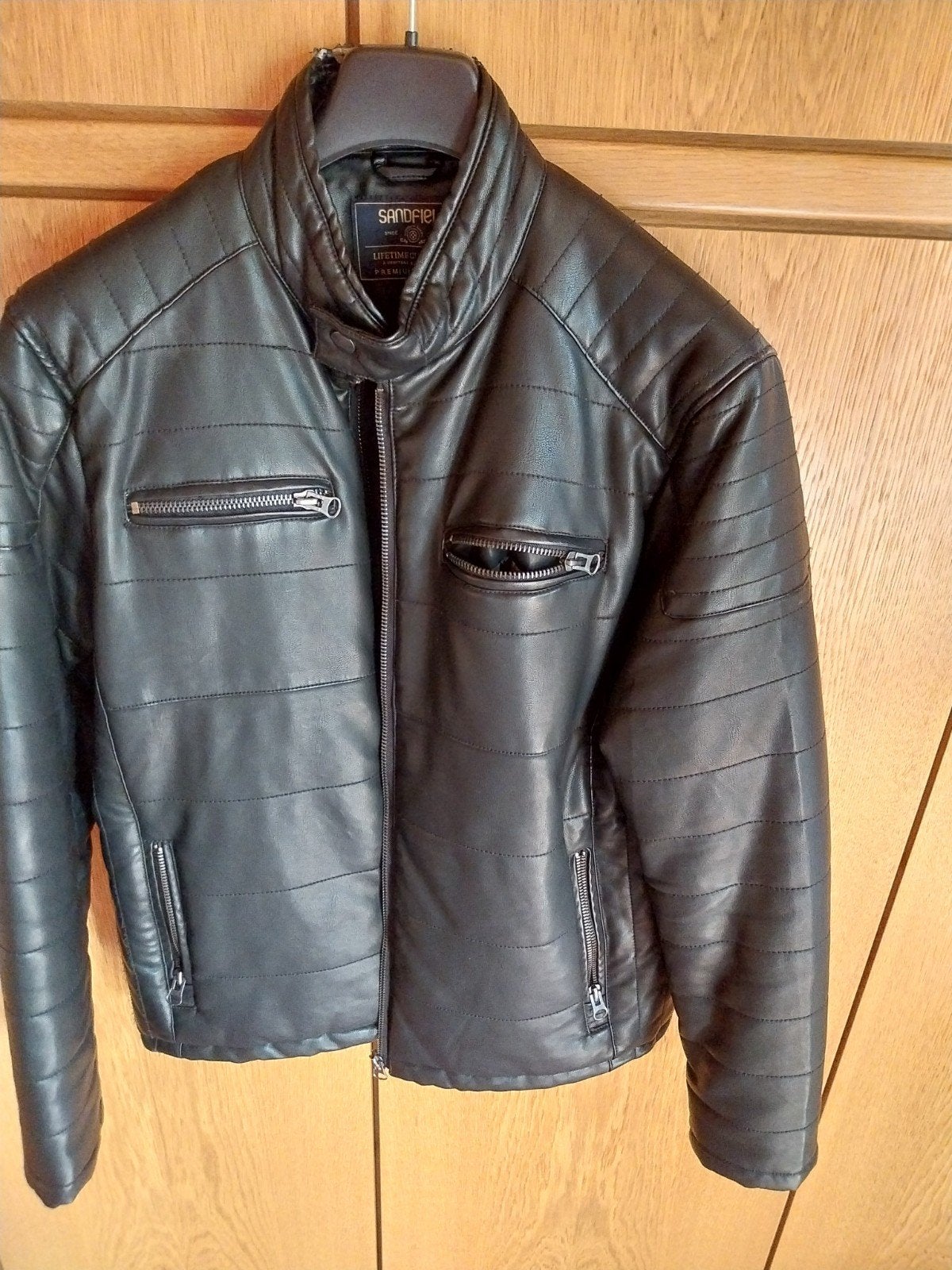 Sportieve vest zwart nepleder  Sandfield  XL, Ophalen, Zwart