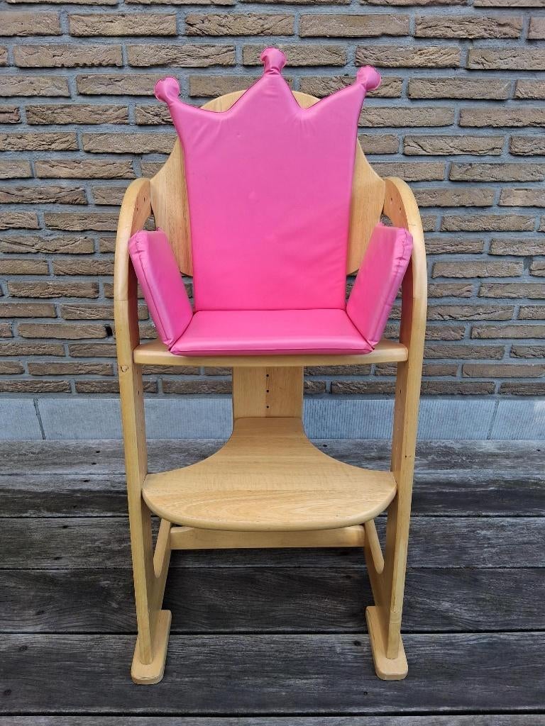 Tiamo Wood Collection Meegroei-kinderstoel - Met kussentje, Kinderen en Baby's, Ophalen, Gebruikt, Meegroeistoel
