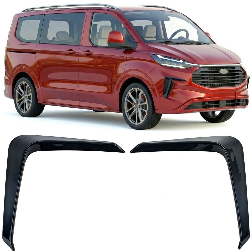 Voorbumper Spoiler Flaps Ford Transit Tourneo Custom Zwart G, Verzenden