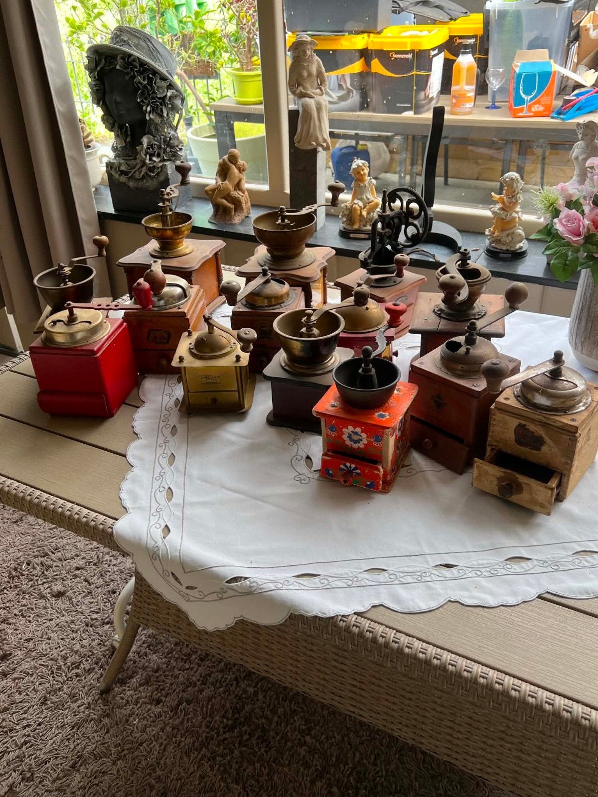 Oude koffiemolens te koop, Antiek en Kunst, Ophalen