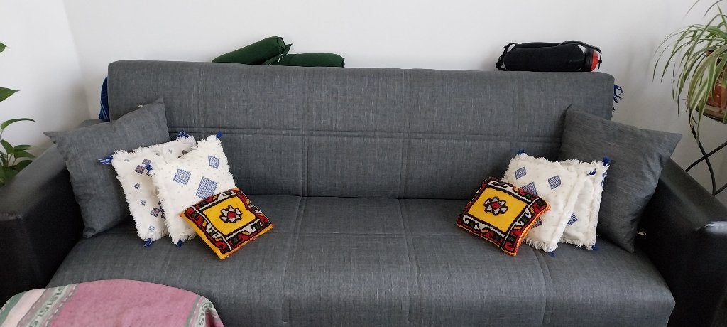 Canapé clic clac, Maison & Meubles, Synthétique, Enlèvement, Utilisé, Trois personnes
