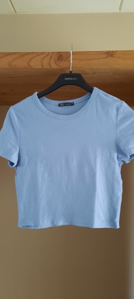 Mooi t-shirt Zara maat L, Kleding | Dames, Blauw, Maat 42/44 (L), Ophalen of Verzenden, Zo goed als nieuw