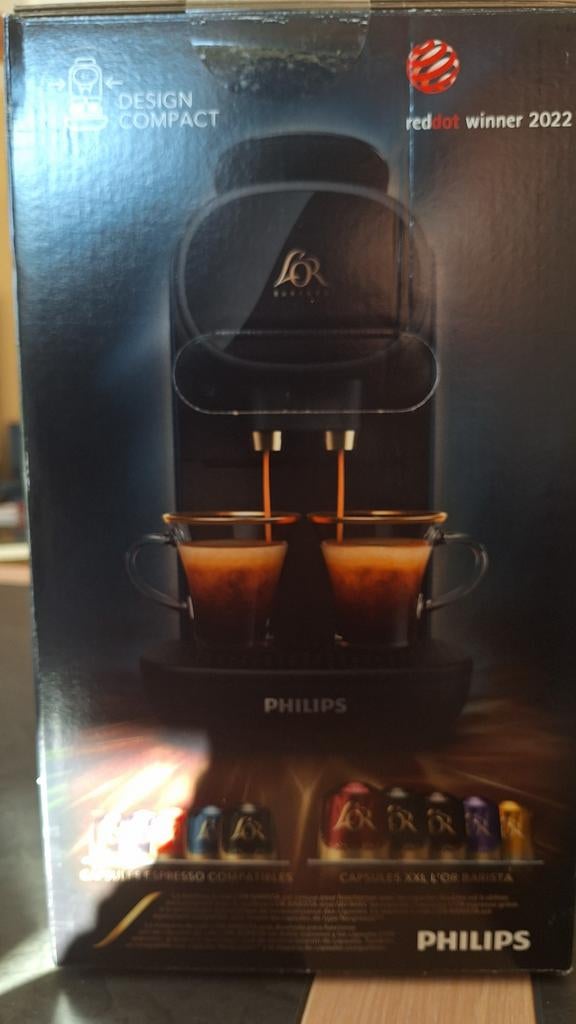 Machine a café L'OR barista sublime compact, Neuf, Réservoir d'eau amovible, Dosettes et capsules de café, 1 tasse