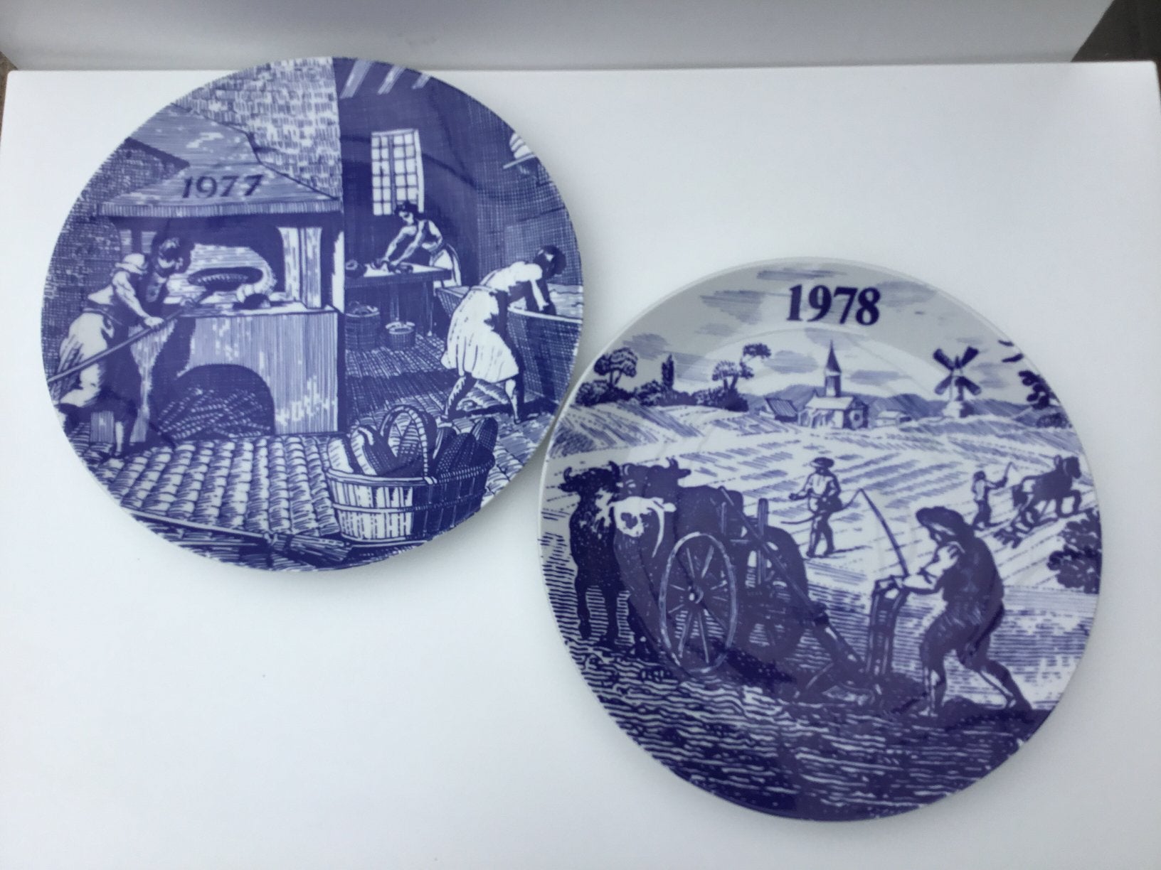 Assiette de collection Winterling Bavaria 1977 et 1978, Enlèvement