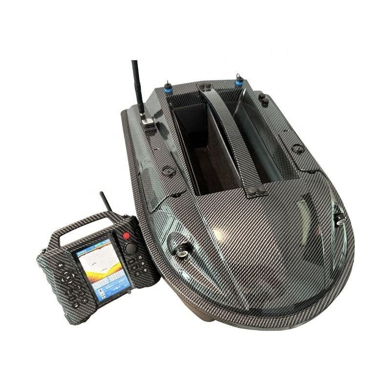 Bateau amorceur RC GPS + sonar, grande taille, occasion, Enlèvement ou Envoi, Comme neuf, Ensemble complet