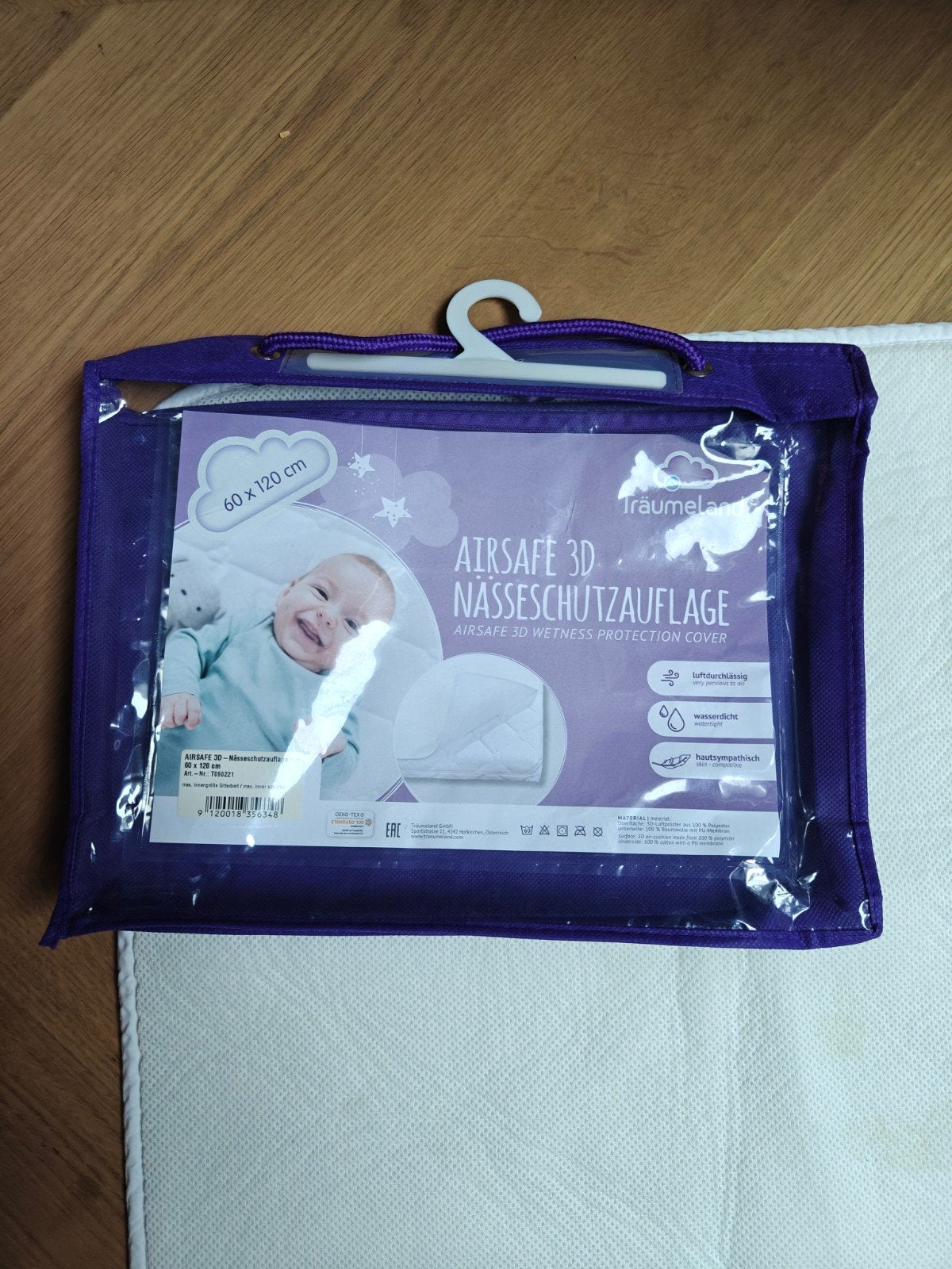 Matrasbeschermer AirSafe 60*120 Traumeland, Ophalen, Matrasbeschermer