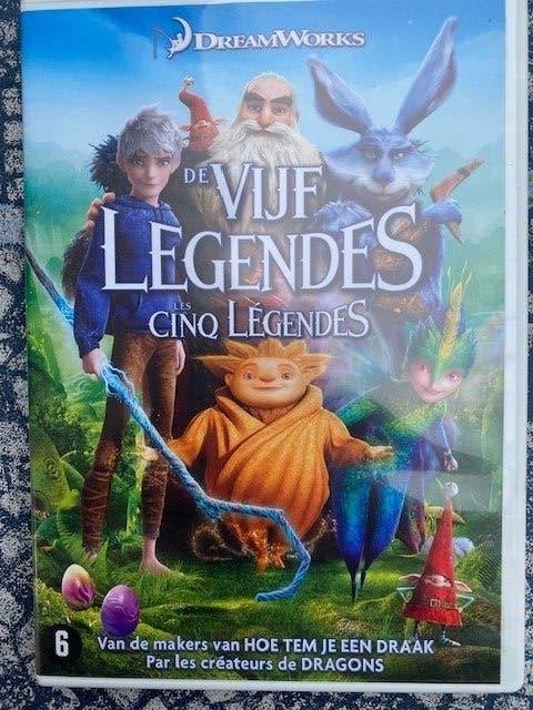 DVD De VIJF LEGENDES van Dreamworks   Nieuwstaat, Europees, Bonusmateriaal, Animatie, Nederlands