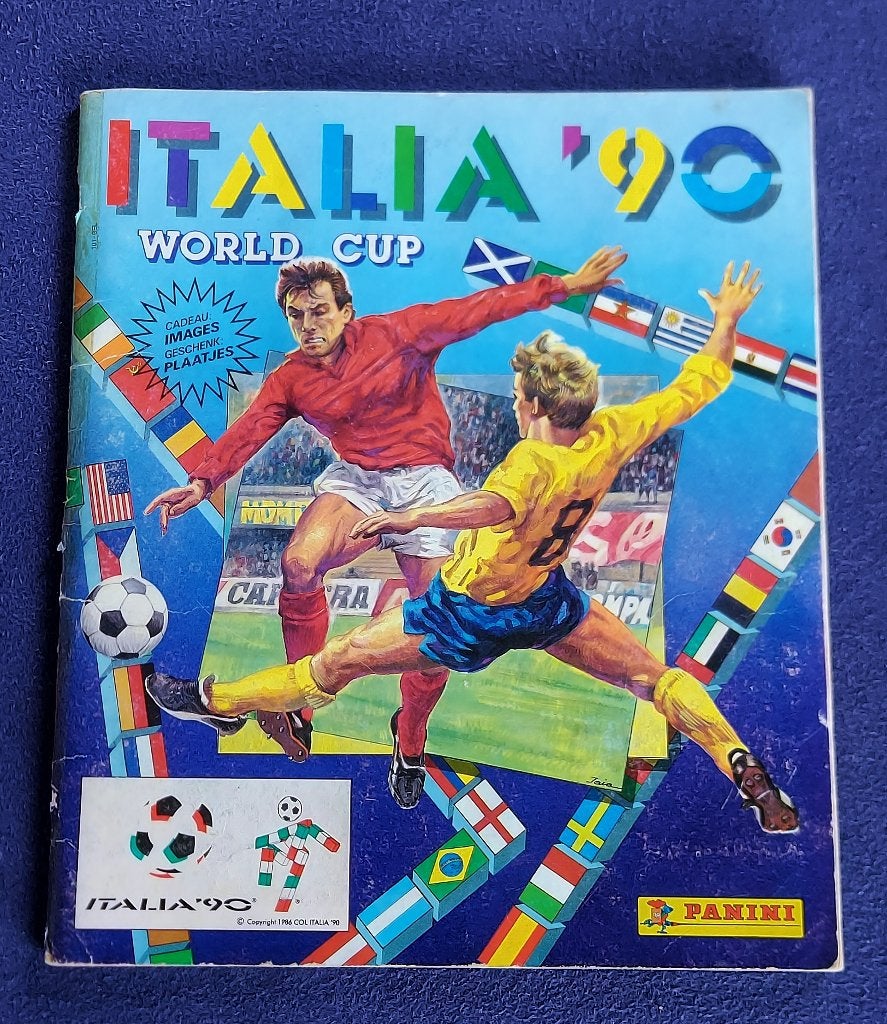 Panini sticker album voetbal 'WK Italië 1990 ' -volledig-, Hobby en Vrije tijd, Stickers en Plaatjes, Ophalen of Verzenden, Gebruikt