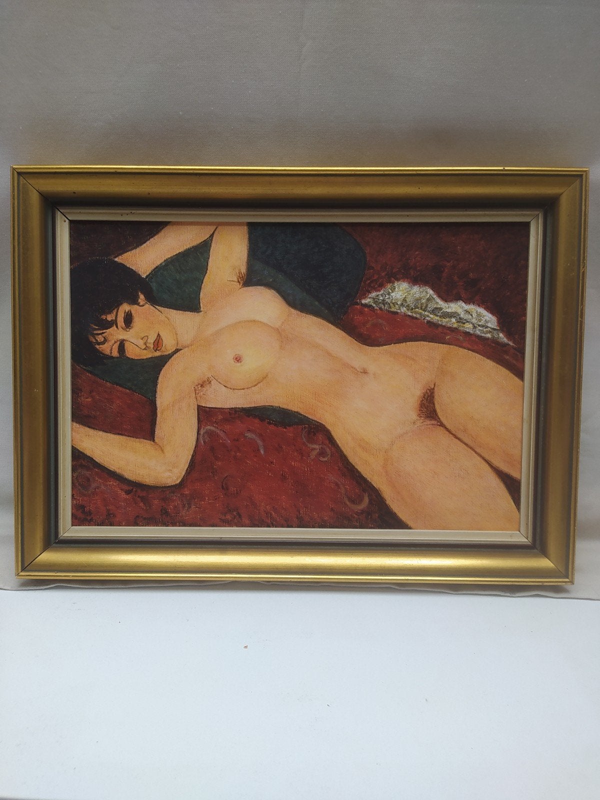 reproductie Liggend Naakt van Modigliani, Ophalen, Handgeschilderd, Doek, Portret of Personen