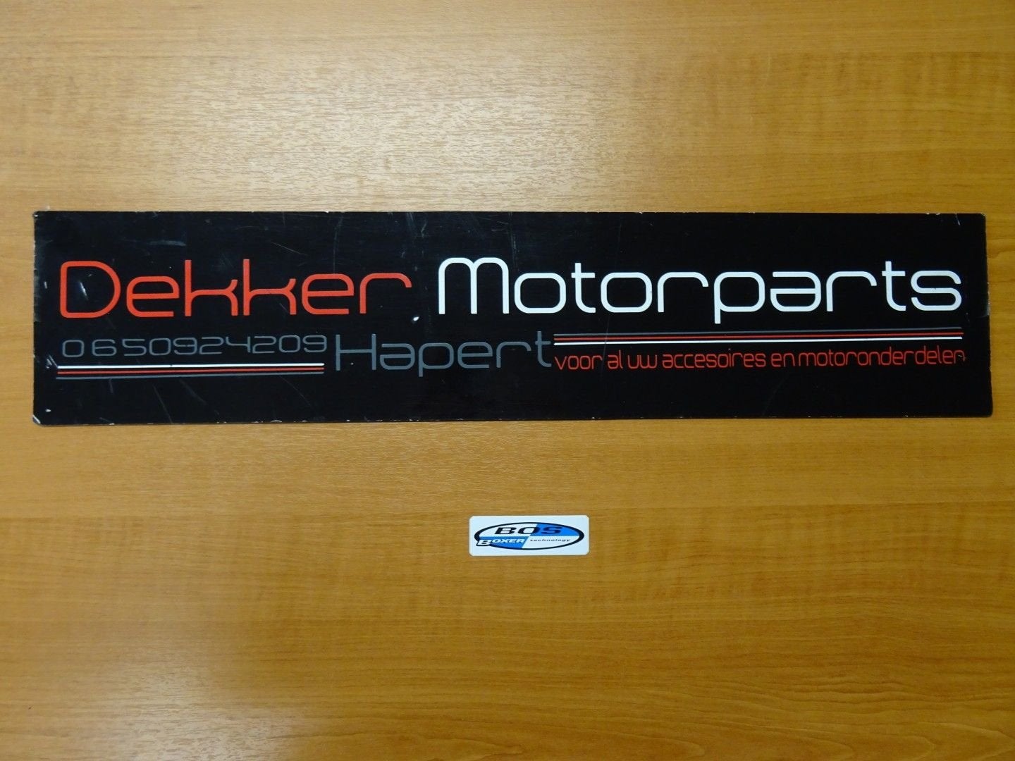 Bos Exhausts Uitlaat / Demper Sticker # Bos Boxer Technology, Motoren, Ophalen of Verzenden, -, -, -