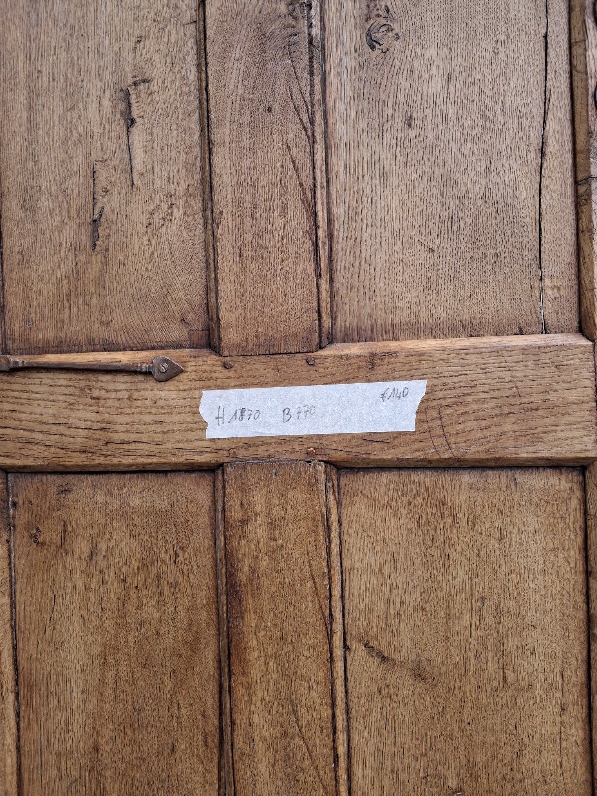 Portes anciennes en chêne, Enlèvement