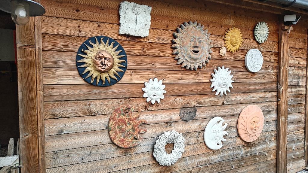 Zonnige tuindecoratie, Tuin en Terras, Tuinwanddecoratie, Gebruikt, Ophalen